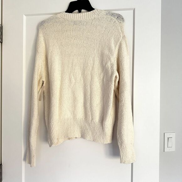 Vince Cotton Cream Sweater NWT size M - Picture 3 of 7